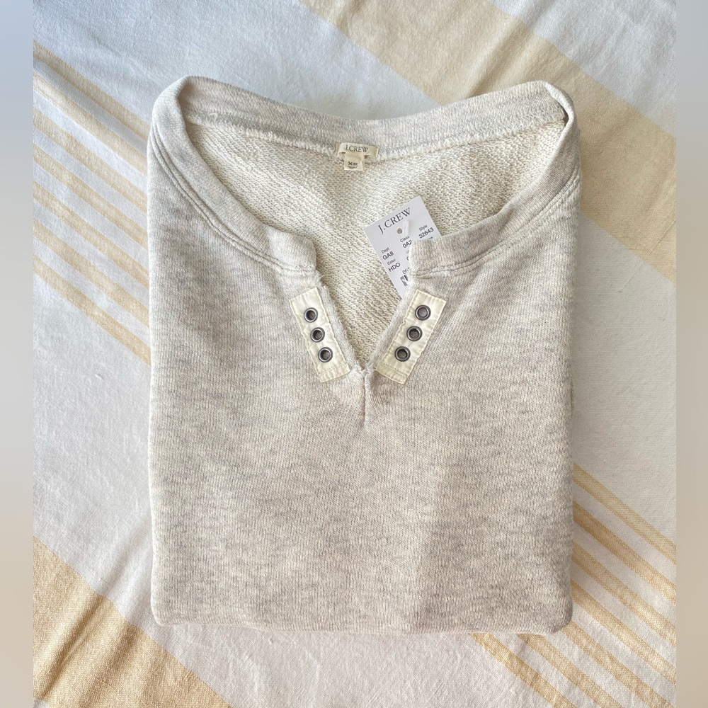 J. Crew NWT🫶HAYA LOVE Comfy French Terry Sweatshirt SZ XS